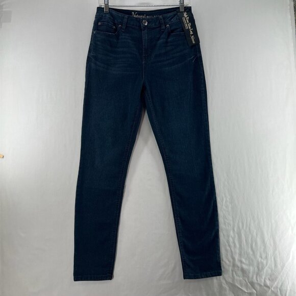 Natural Reflections Denim - Natural Reflections Jeans Size 10A High Rise Slim Leg Comfort Stretch Denim Blue